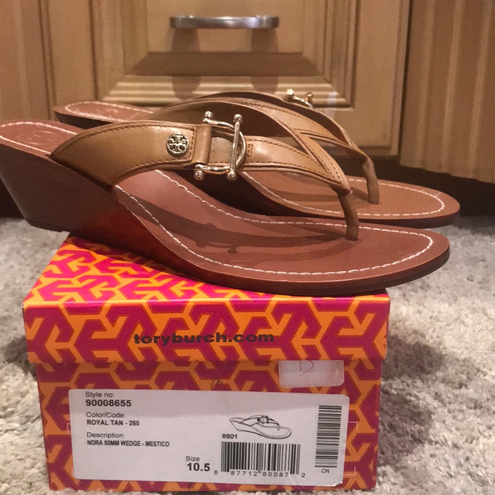 Tory Burch sandals, color royal tan